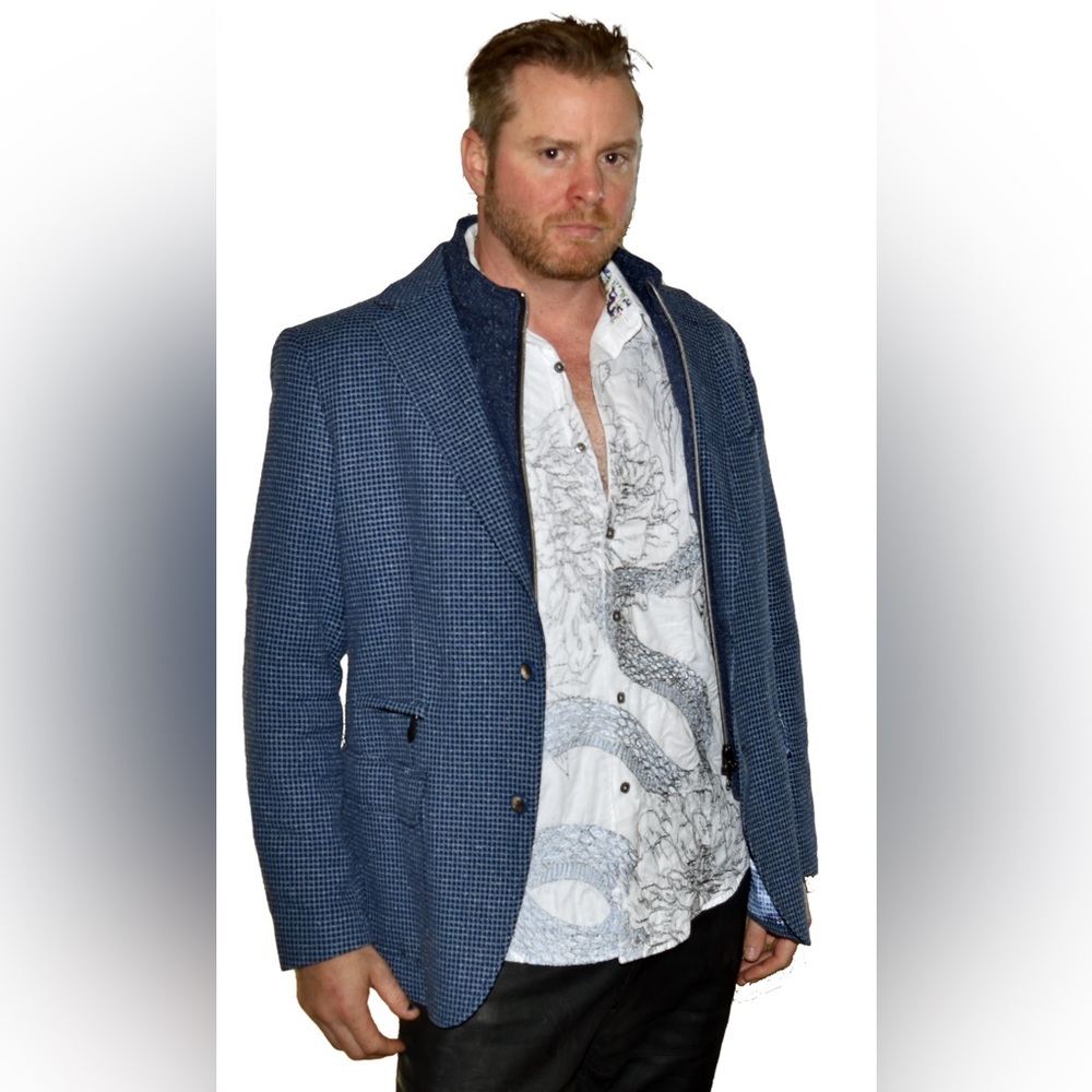 Robert Graham Downhill Woven Sports Coat Blue